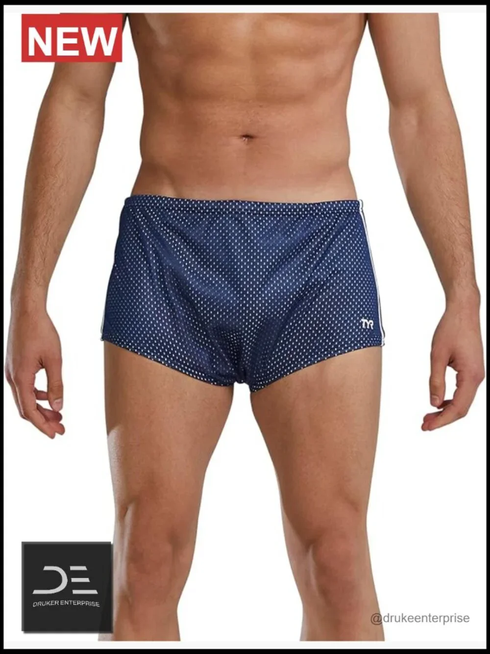 Men's Poly Mesh Trainer Swim Suit - Jammer Bottom - Practice & Training